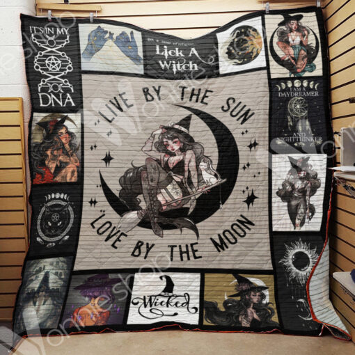 Buy Witch Live By The Sun Love By The Moon Quilt Blanket & Quilt Bedding Set Great Customized Blanket Gifts For Birthday Christmas Thanksgiving