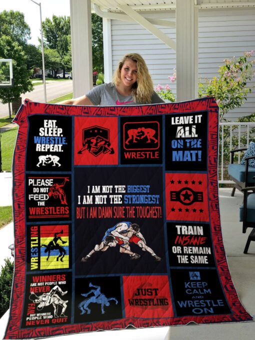 Buy Wrestling I Am Not The Biggest Quilt Blanket & Quilt Bedding Set Great Customized Gifts For Birthday Christmas Thanksgiving Perfect Gifts For Wrestling Lover