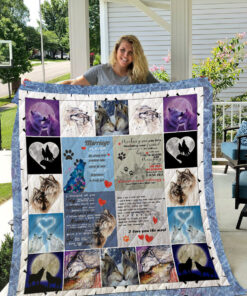 Buy Wolf I Love You The Most Quilt Blanket & Quilt Bedding Set Great Customized Blanket Gifts For Birthday Christmas Thanksgiving