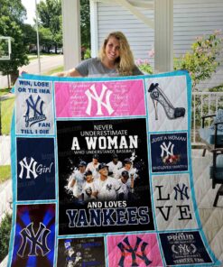 Buy Yankees Girl Quilt Blanket & Quilt Bedding Set 01