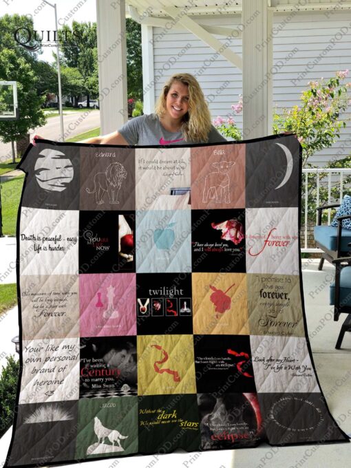 Buy The Twilight Saga T-Shirt Quilt Blanket & Quilt Bedding Set For Fans