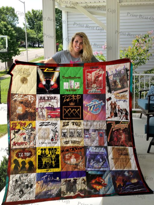 Buy Zz Top Albums Cover Poster Quilt Blanket & Quilt Bedding Set Ver 3