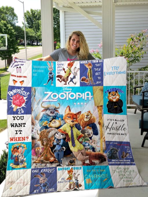 Buy Zootopia Quilt Blanket & Quilt Bedding Set For Fans Ver 17