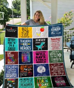 Buy You Can'T Scare Me I'M A Teacher Quilt Blanket & Quilt Bedding Set Great Customized Blanket Gifts For Birthday Christmas Thanksgiving