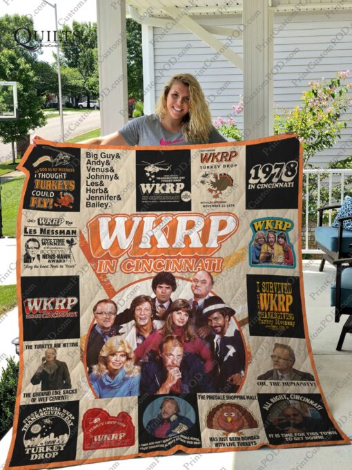 Buy Wkrp In Cincinnati T-Shirt Quilt Blanket & Quilt Bedding Set