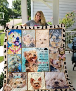 Buy Yorkie I Would Protect You With My Life Quilt Blanket & Quilt Bedding Set Great Customized Blanket Gifts For Birthday Christmas Thanksgiving