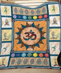 Buy Yoga Om Mantra Hindu Chant Quilt Blanket & Quilt Bedding Set Great Customized Gifts For Birthday Christmas Thanksgiving Perfect Gifts For Yoga Lover