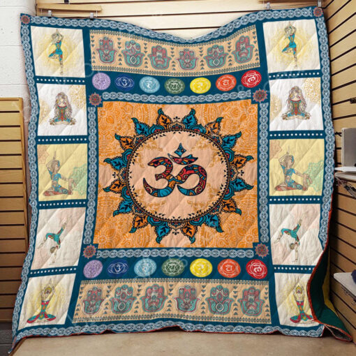 Buy Yoga Om Mantra Hindu Chant Quilt Blanket & Quilt Bedding Set Great Customized Gifts For Birthday Christmas Thanksgiving Perfect Gifts For Yoga Lover