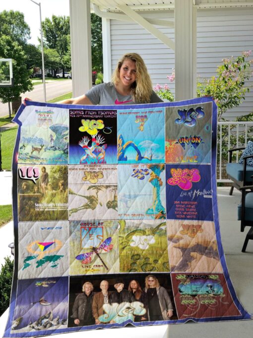 Buy Yes Band Live Albums Quilt Blanket & Quilt Bedding Set