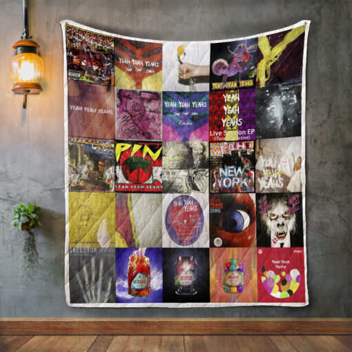 Buy Yeah Yeah Yeahs Album Covers Quilt Blanket & Quilt Bedding Set