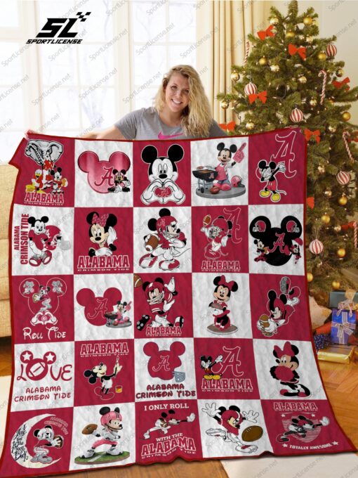 Buy Alabama Crimson Tide Disney Quilt Blanket & Quilt Bedding Set