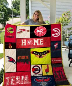 Buy Atlanta Hawks Quilt Blanket & Quilt Bedding Set 01