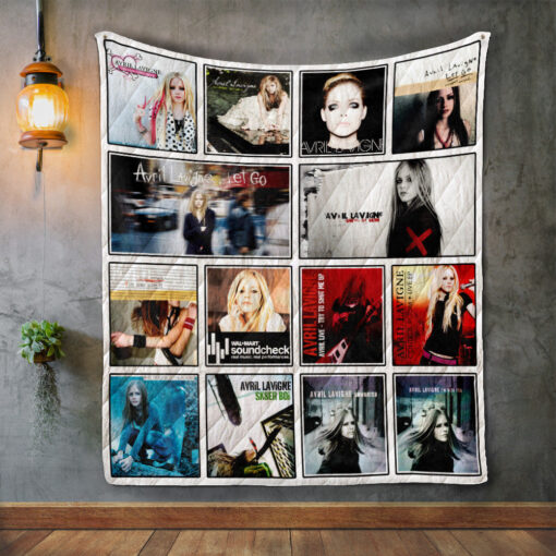 Buy Avril Lavigne Album Covers Quilt Blanket & Quilt Bedding Set