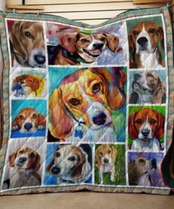 Buy Beagle Dog Painting Quilt Blanket & Quilt Bedding Set Great Customized Blanket Gifts For Birthday Christmas Thanksgiving