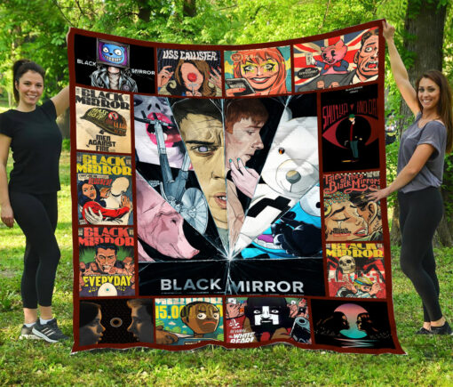 Buy Black Mirror Quilt Blanket & Quilt Bedding Set