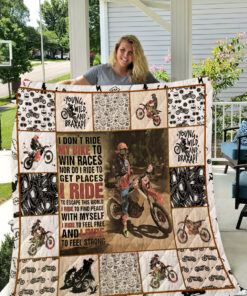 Buy Bike I Don'T Ride To Win Races I Ride To Feel Strong Quilt Blanket & Quilt Bedding Set Great Customized Blanket Gifts For Birthday Christmas Thanksgiving