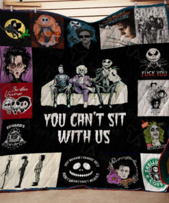 Buy Beetlejuice, Edward Scissorhands And Jack Skellington Quilt Blanket & Quilt Bedding Set