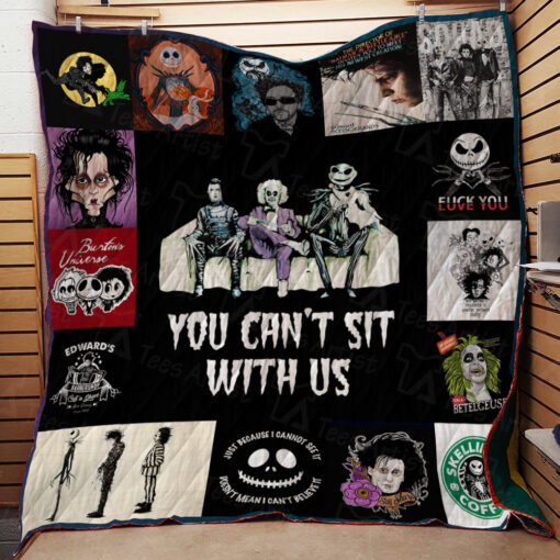 Buy Beetlejuice, Edward Scissorhands And Jack Skellington Quilt Blanket & Quilt Bedding Set