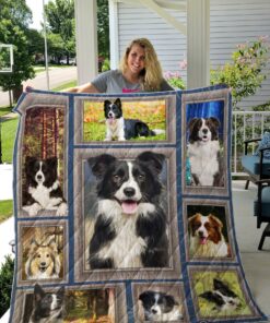 Buy Border Collie Go Outside Quilt Blanket & Quilt Bedding Set Great Customized Blanket Gifts For Birthday Christmas Thanksgiving