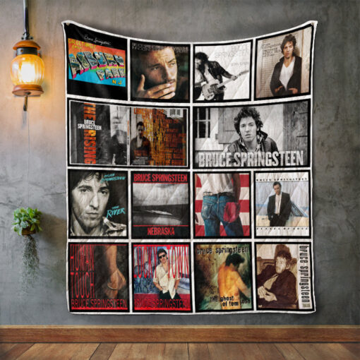 Buy Bruce Springsteen Album Covers Quilt Blanket & Quilt Bedding Set