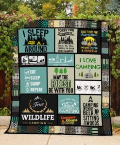 Buy Camping May The Forest Be With You Quilt Blanket & Quilt Bedding Set Great Customized Blanket Gifts For Birthday Christmas Thanksgiving