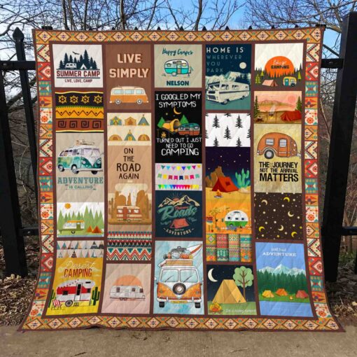 Buy Camping Adventure Is Calling And I Must Go Quilt Blanket & Quilt Bedding Set Great Customized Blanket Gifts For Birthday Christmas Thanksgiving