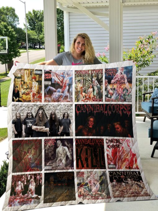 Buy Cannibal Corpse Albums Quilt Blanket & Quilt Bedding Set For Fans Ver 14