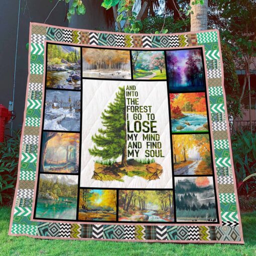 Buy Camping And Into The Forest I Go To Lose My Mind And Find My Soul Quilt Blanket & Quilt Bedding Set Great Customized Blanket Gifts For Birthday Christmas Thanksgiving