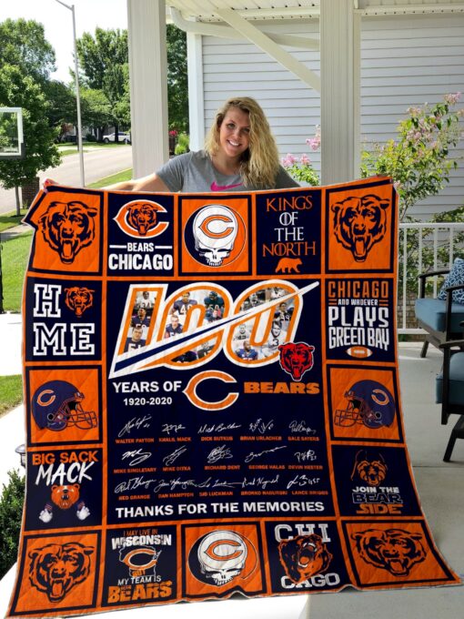 Buy Chicago Bears Ver 06 All Season Plus Size Quilt Blanket & Quilt Bedding Set