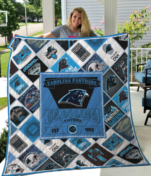 Buy Carolina Panthers Quilt Blanket & Quilt Bedding Set - Meteew