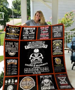 Buy Carpenter Skull I Am The Steward Of Structures Quilt Blanket & Quilt Bedding Set Great Customized Gifts For Birthday Christmas Thanksgiving Perfect Gifts For Carpenter