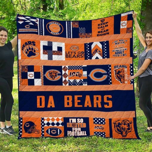 Buy Chicago Bears 08 All Season Plus Size Quilt Blanket & Quilt Bedding Set