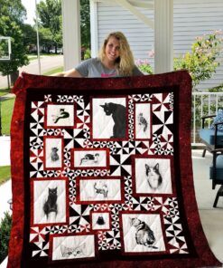 Buy Cat Red Sparkle Quilt Blanket & Quilt Bedding Set Great Customized Gifts For Birthday Christmas Thanksgiving Perfect Gifts For Cat Lover