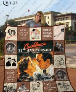 Buy Casablanca 77Th Anniversary Quilt Blanket & Quilt Bedding Set For Fans Ver 17