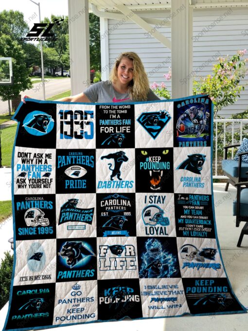 Buy Carolina Panthers Quilt Blanket & Quilt Bedding Set 02