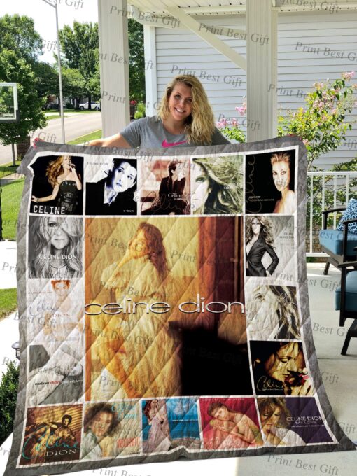 Buy Celine Dion Albums Cover Poster Quilt Blanket & Quilt Bedding Set Ver 3