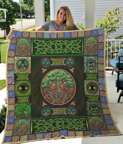 Buy Celtic Knot Tree Of Life Quilt Blanket & Quilt Bedding Set Great Customized Gifts For Birthday Christmas Thanksgiving Perfect Gifts For Tree Of Life Lover