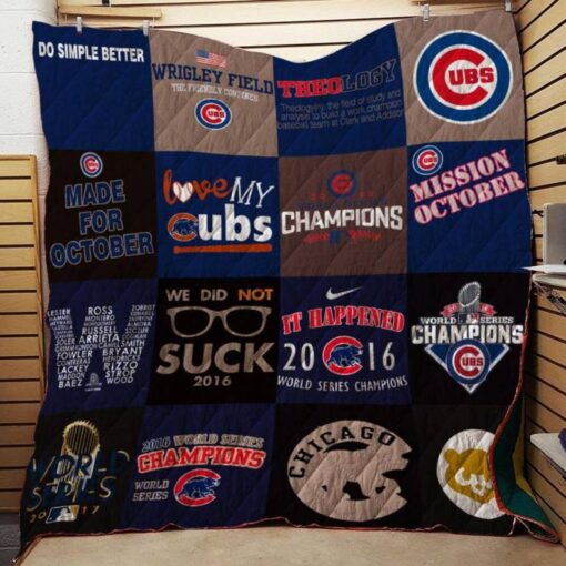 Buy Chicago Cubs All Season Plus Size Quilt Blanket & Quilt Bedding Set