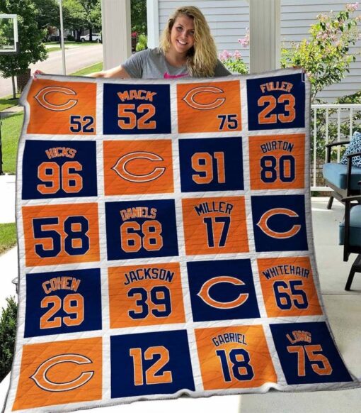 Buy Chicago Bears Ver 01 All Season Plus Size Quilt Blanket & Quilt Bedding Set