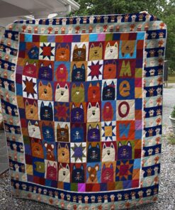 Buy Cat In Color Meow Quilt Blanket & Quilt Bedding Set Great Customized Gifts For Birthday Christmas Thanksgiving Perfect Gifts For Cat Lover