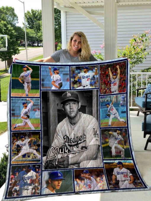 Buy Clayton Kershaw Quilt Blanket & Quilt Bedding Set 01