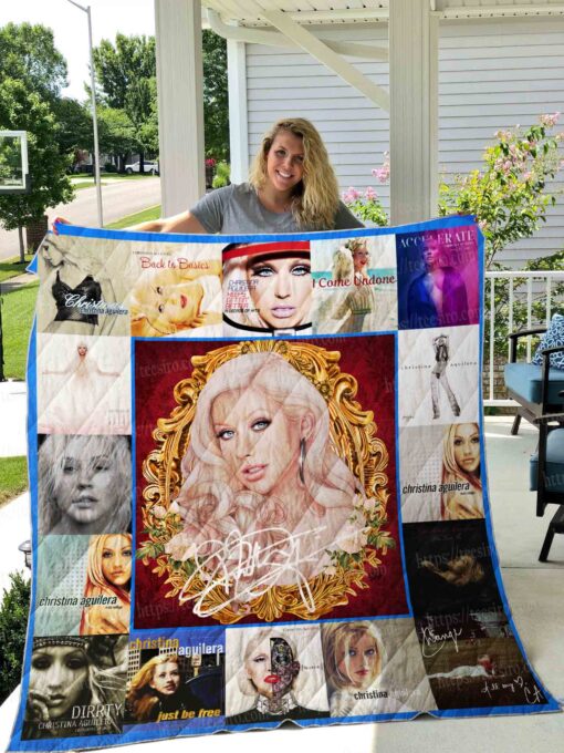 Buy Christina Aguilera Quilt Blanket & Quilt Bedding Set 02