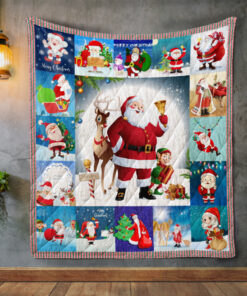 Buy Christmas Santa Claus Is Coming To Town Quilt Blanket & Quilt Bedding Set Great Customized Blanket Gifts For Birthday Christmas Thanksgiving