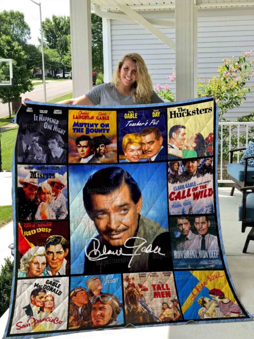 Buy Clark Gable Quilt Blanket & Quilt Bedding Set 01