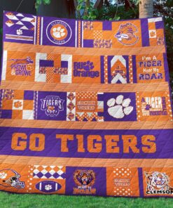 Buy Clemson Tigers Quilt Blanket & Quilt Bedding Set - Meteew