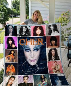 Buy Cher Portrait Quilt Blanket & Quilt Bedding Set 01