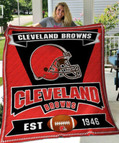 Buy Cleveland Browns Quilt Blanket & Quilt Bedding Set 01 - Meteew