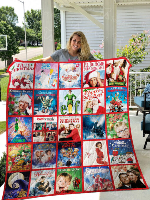 Buy Christmas Movies Quilt Blanket & Quilt Bedding Set 0836