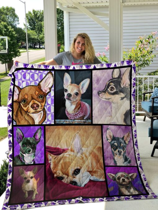 Buy Chihuahua Lay In The Bed Quilt Blanket & Quilt Bedding Set Great Customized Blanket Gifts For Birthday Christmas Thanksgiving