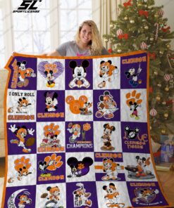 Buy Clemson Tigers Disney Quilt Blanket & Quilt Bedding Set